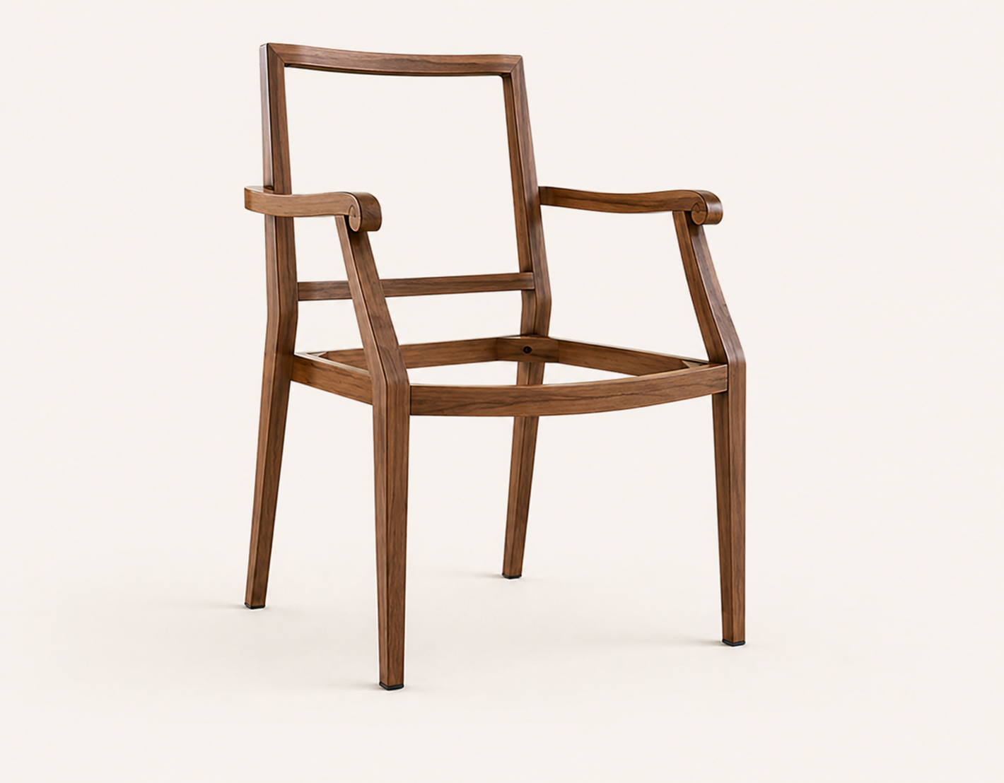 Custom chair frame finish for commercial dining furniture