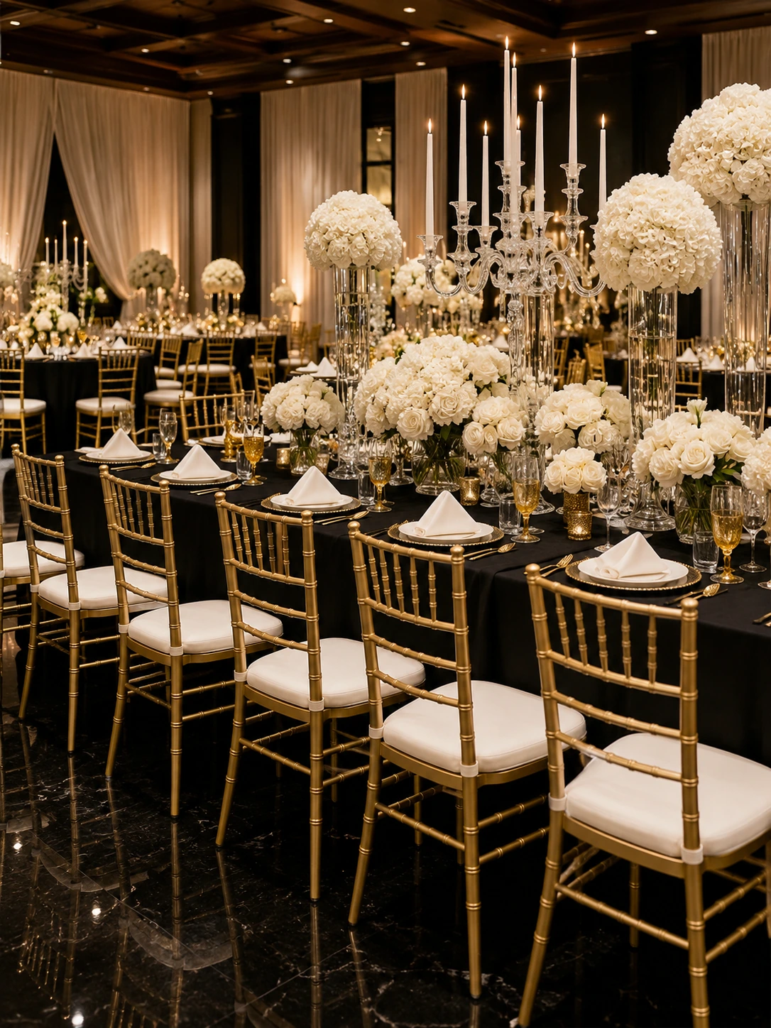 Chiavari Banquet Chair for Wedding Venues application scene