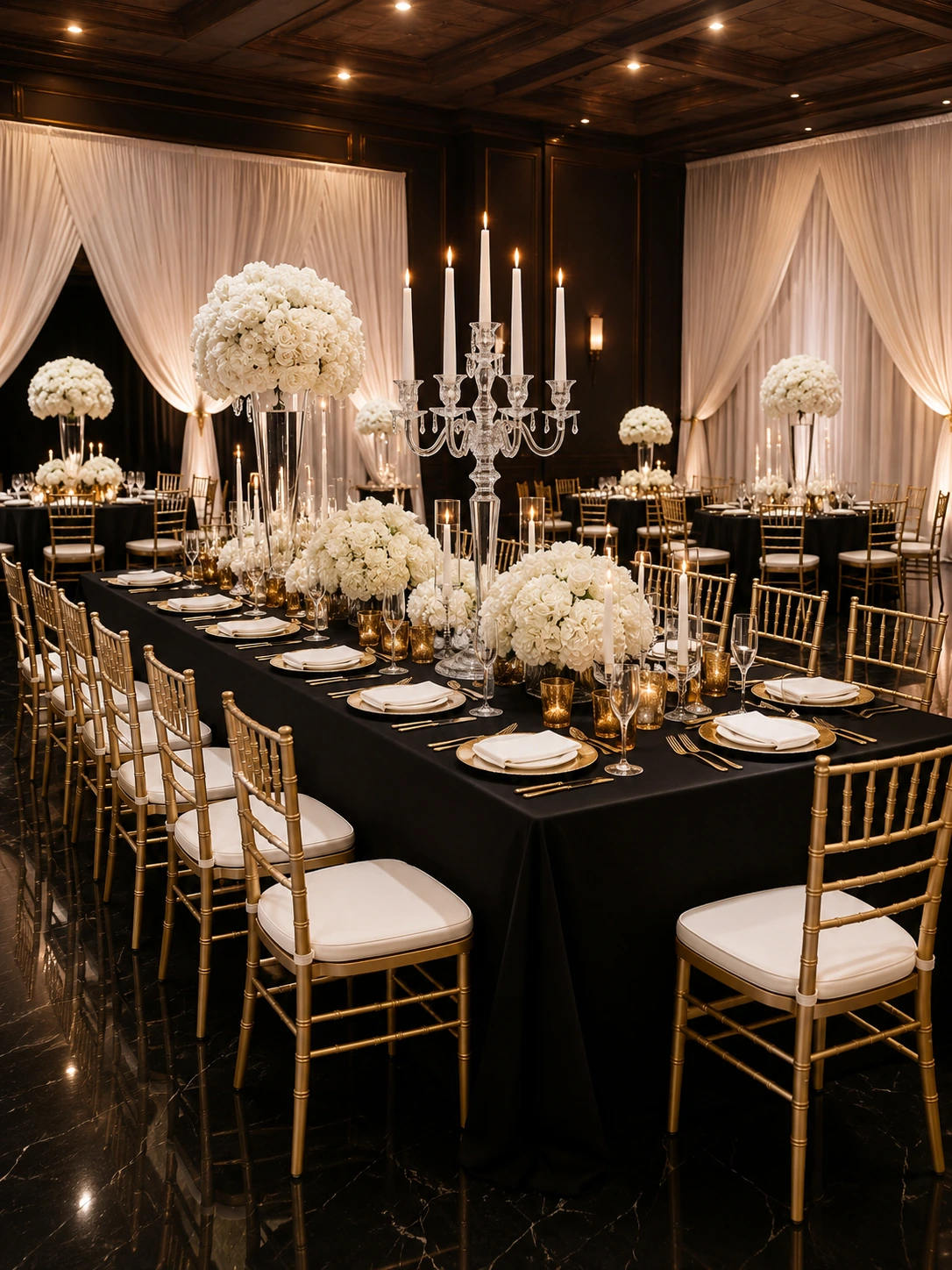Chiavari Banquet Chair for Wedding Venues application scene