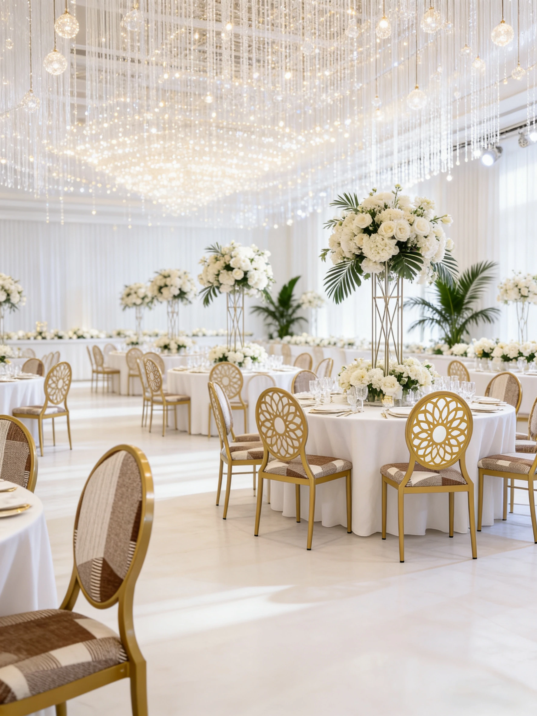 Round-Back Metal-Frame Banquet Chair application scene