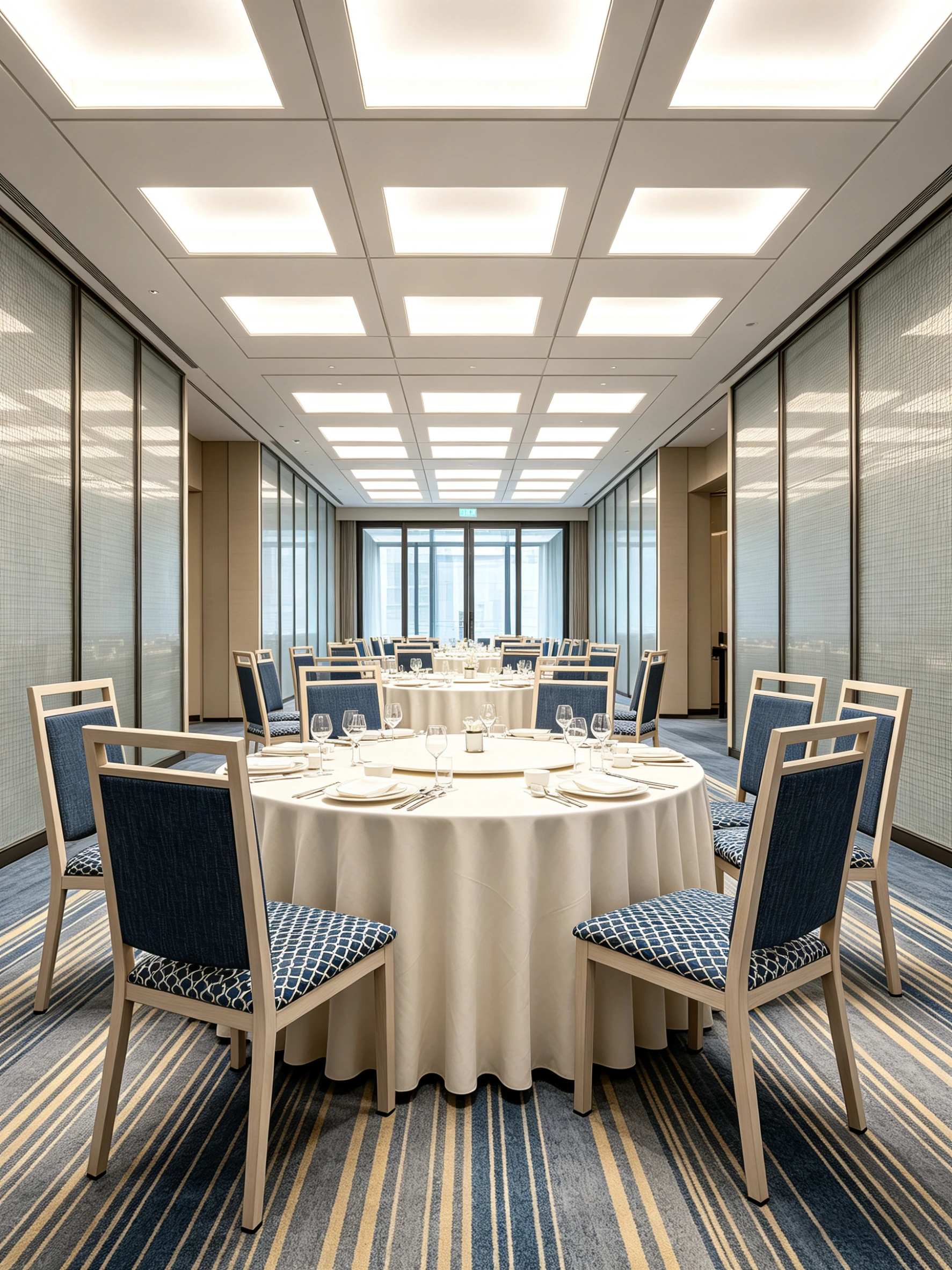 Elegant Wood-Look Metal Banquet Chair for Hotel Events and Wedding Venues application scene