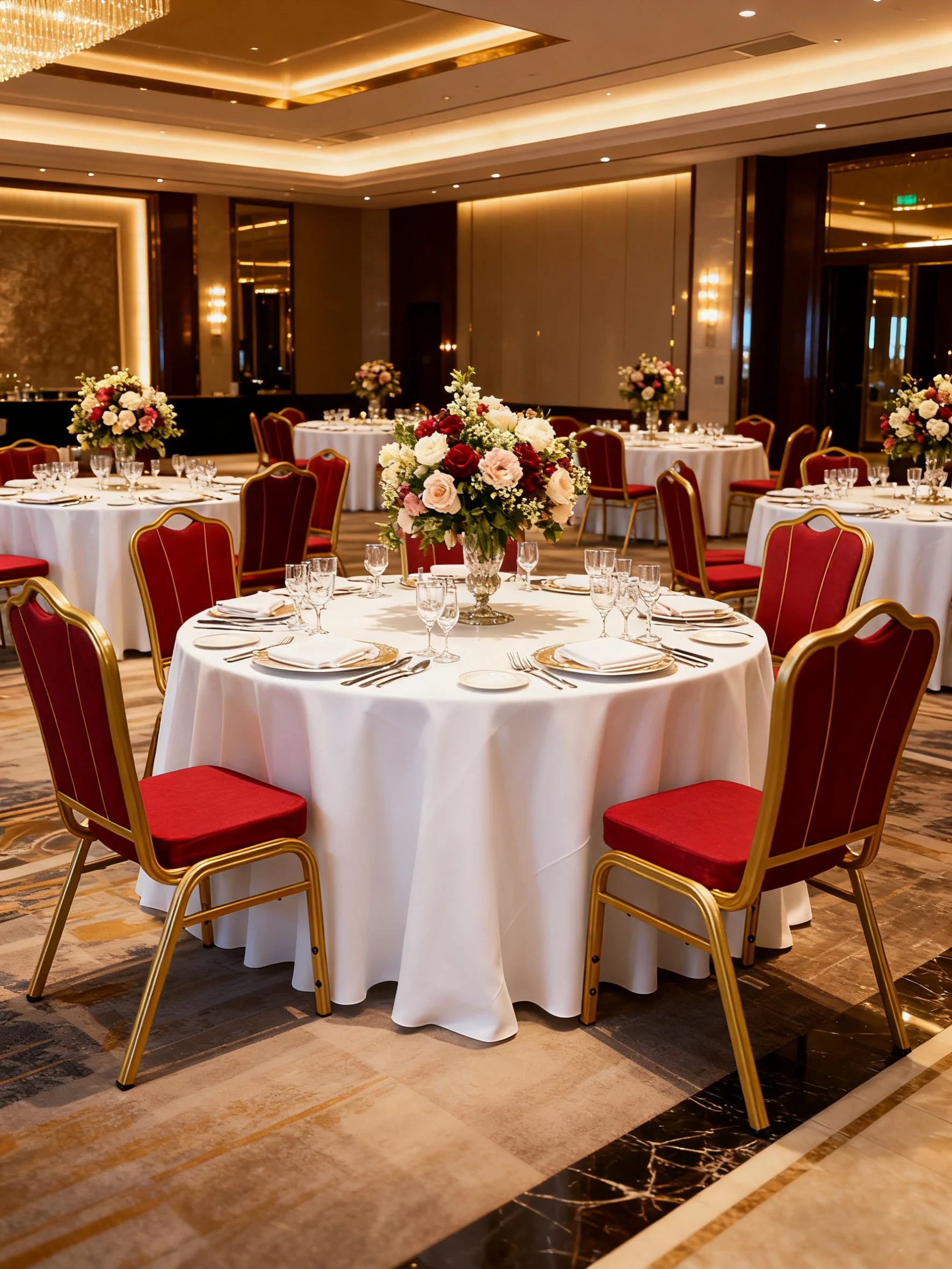 Easy-Clean Stackable Banquet Chair for Wedding Venues application scene