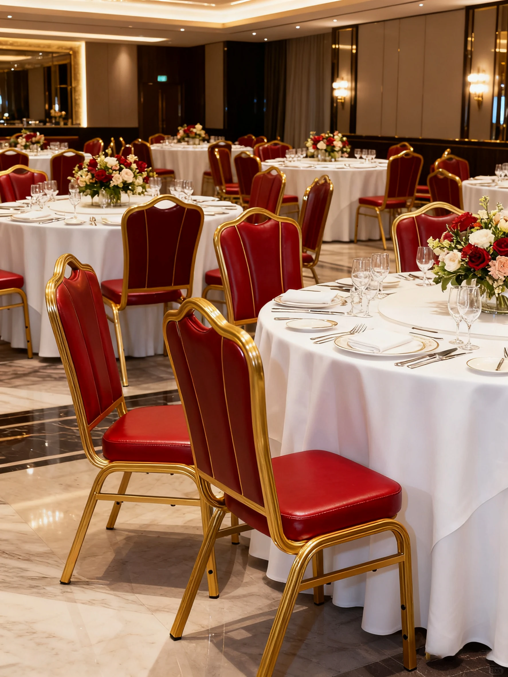 Easy-Clean Stackable Banquet Chair for Wedding Venues application scene