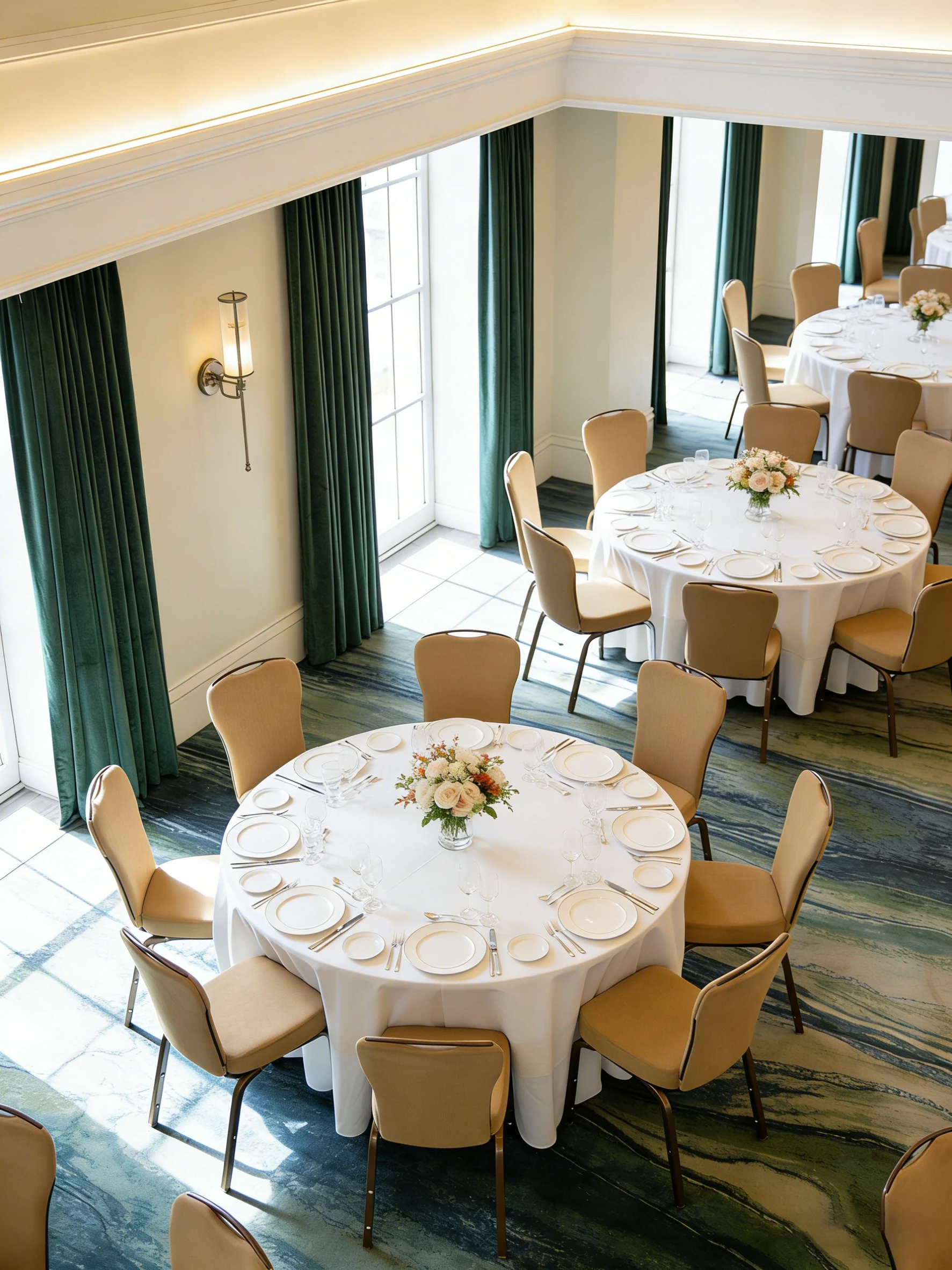 Hotel Banquet Chair with Upholstered Curved-Back Details for Ballrooms and Banquet Halls application scene