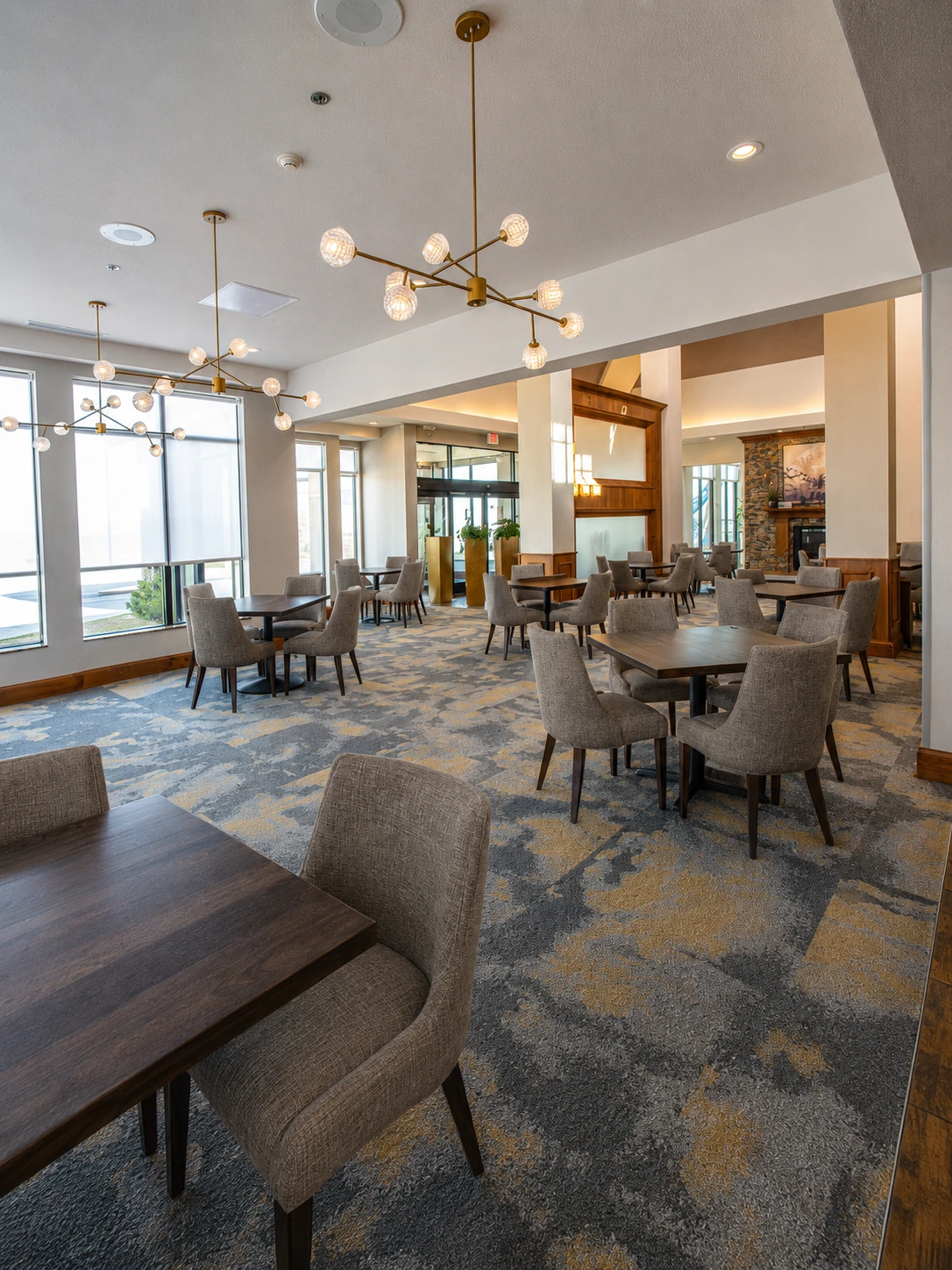 Upholstered Hotel Dining Armchair application scene