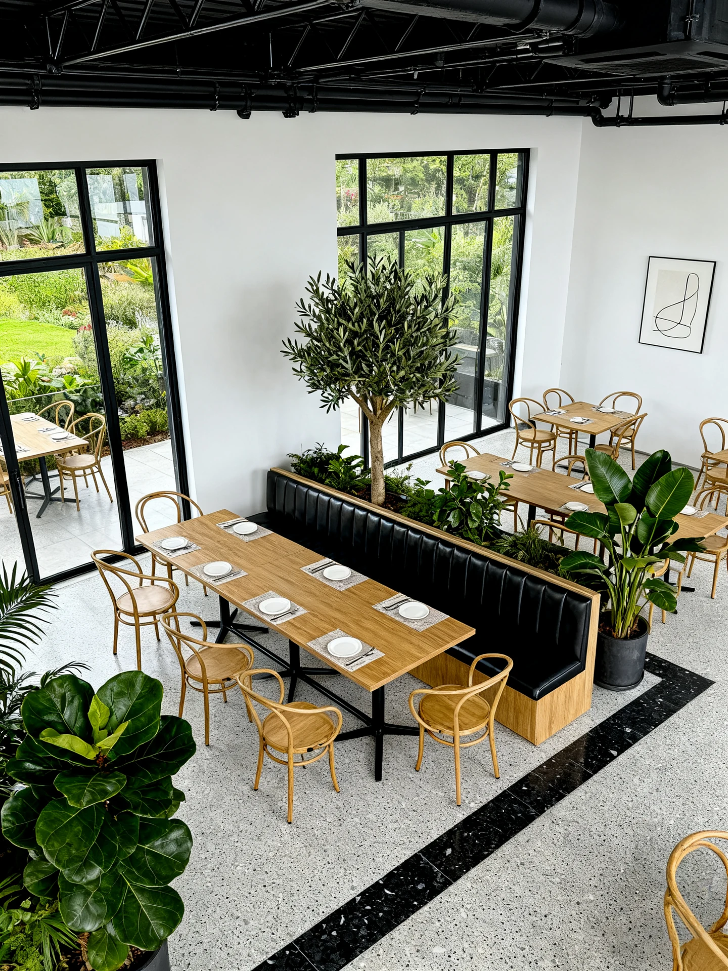 Metal-Frame Outdoor Dining Armchair application scene