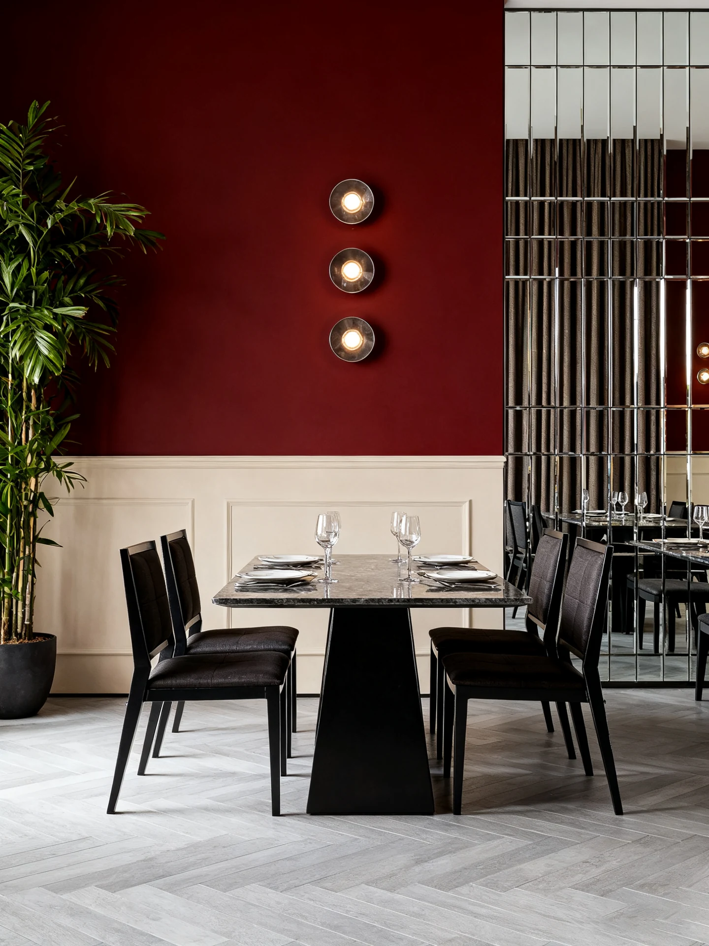 Stackable Wood-Look Metal Commercial Restaurant Chair for Cafes application scene