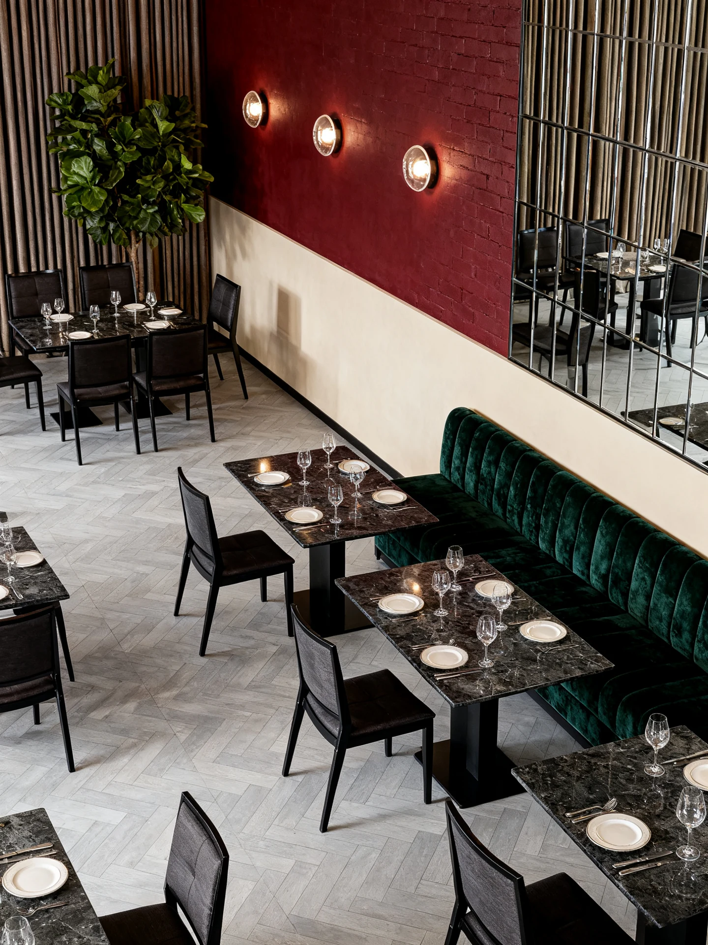 Stackable Wood-Look Metal Commercial Restaurant Chair for Cafes application scene