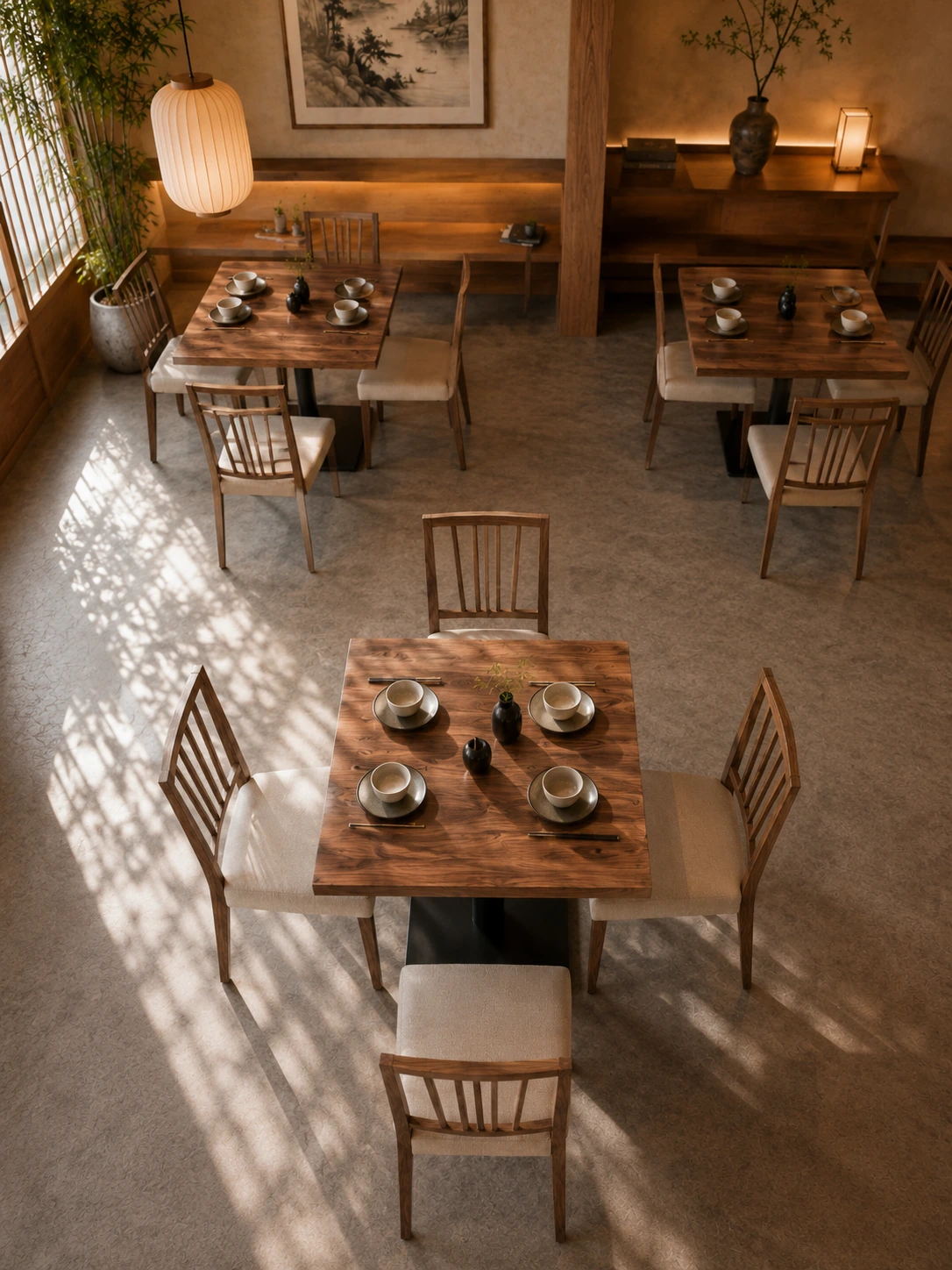 Vertical Open-Back Open-Back Commercial Restaurant Chair application scene
