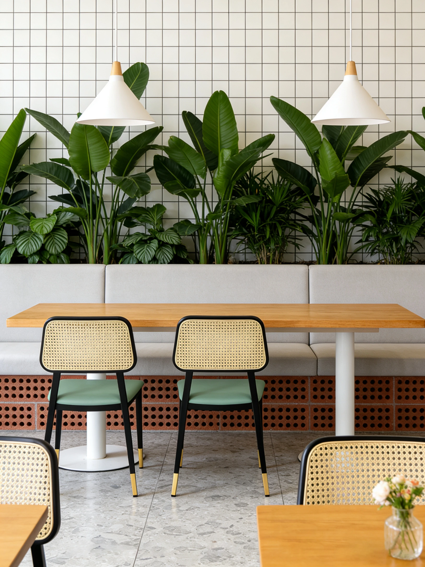 Cane-Back Commercial Restaurant Chair for Hotels application scene