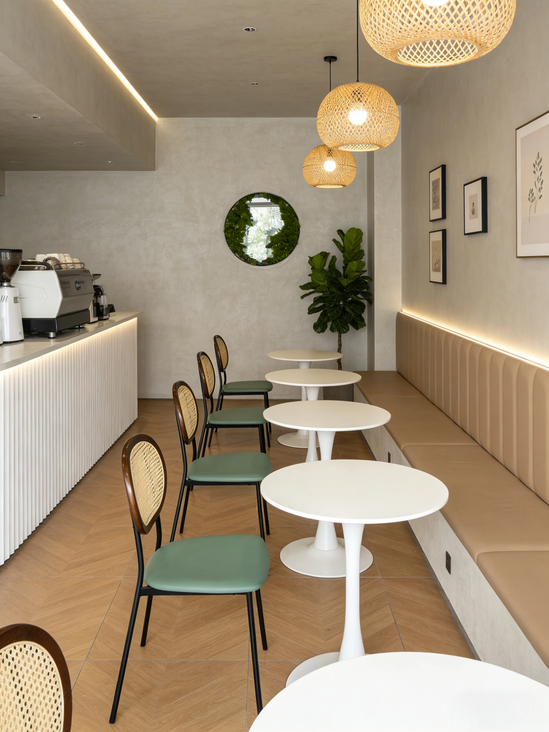Cane-Back Commercial Restaurant Chair for Cafes application scene