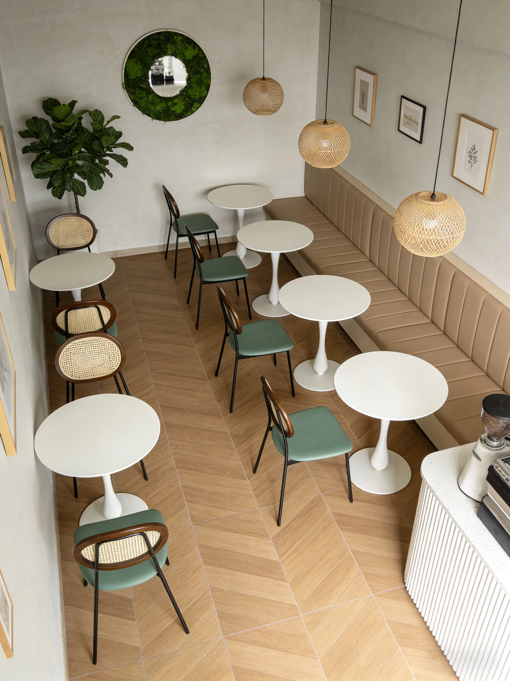 Cane-Back Commercial Restaurant Chair for Cafes application scene