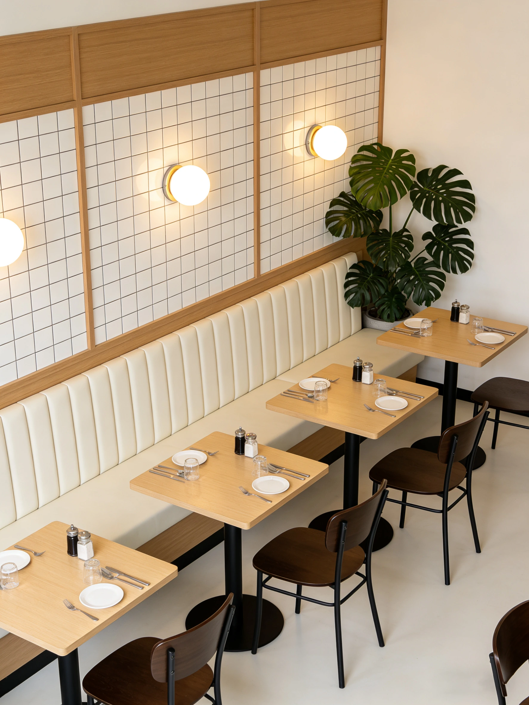 Wood-Look Metal Wood-Grain Metal Commercial Restaurant Chair application scene
