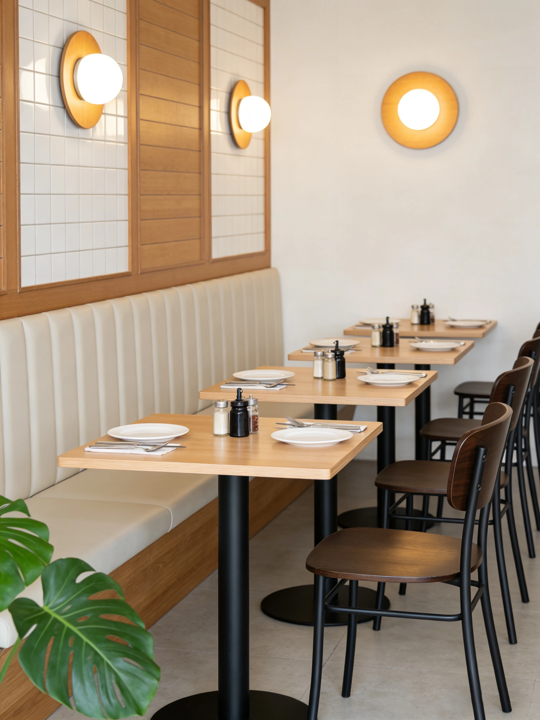 Wood-Look Metal Wood-Grain Metal Commercial Restaurant Chair application scene