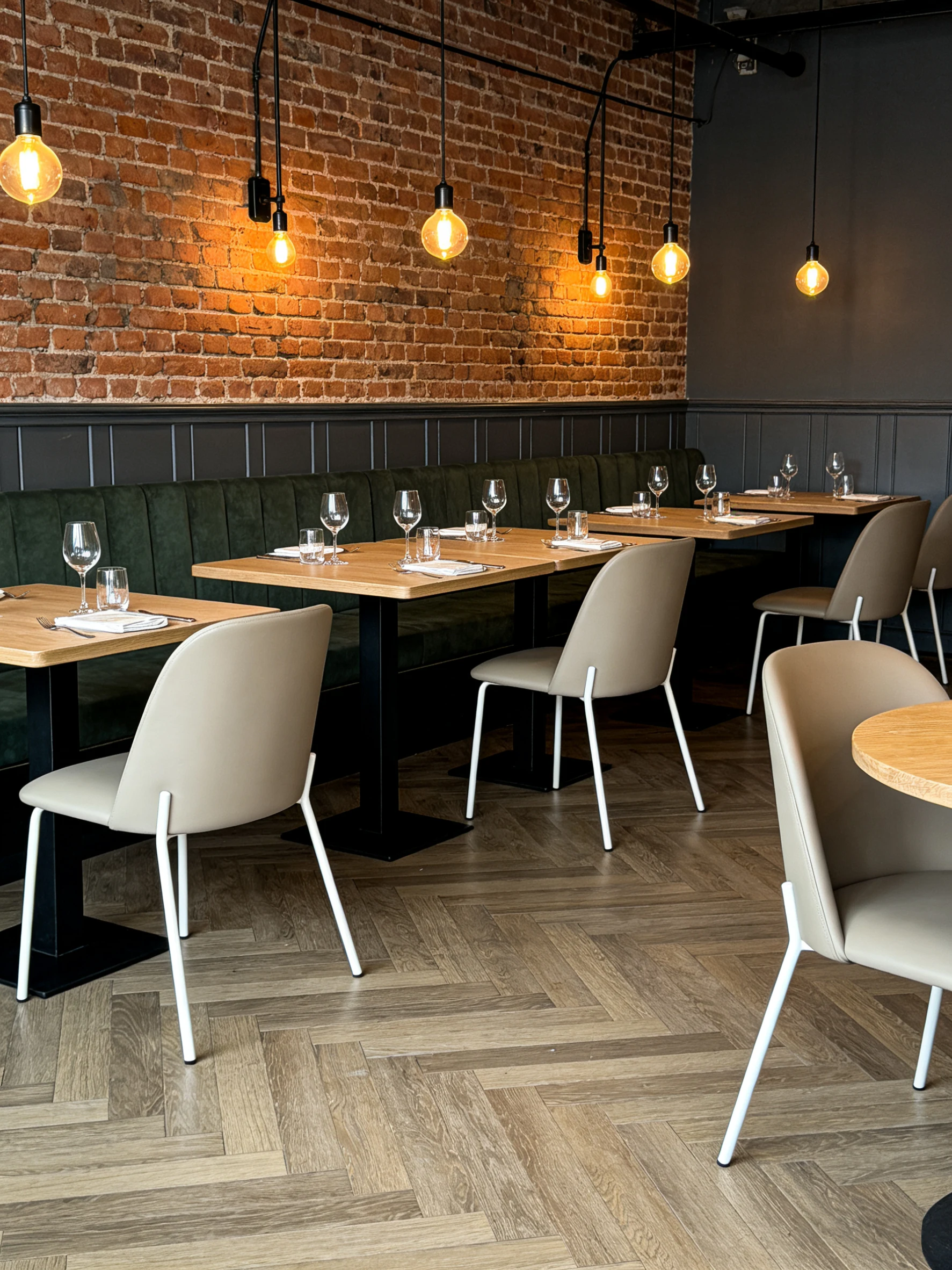 Upholstered Commercial Restaurant Chair for Restaurants application scene