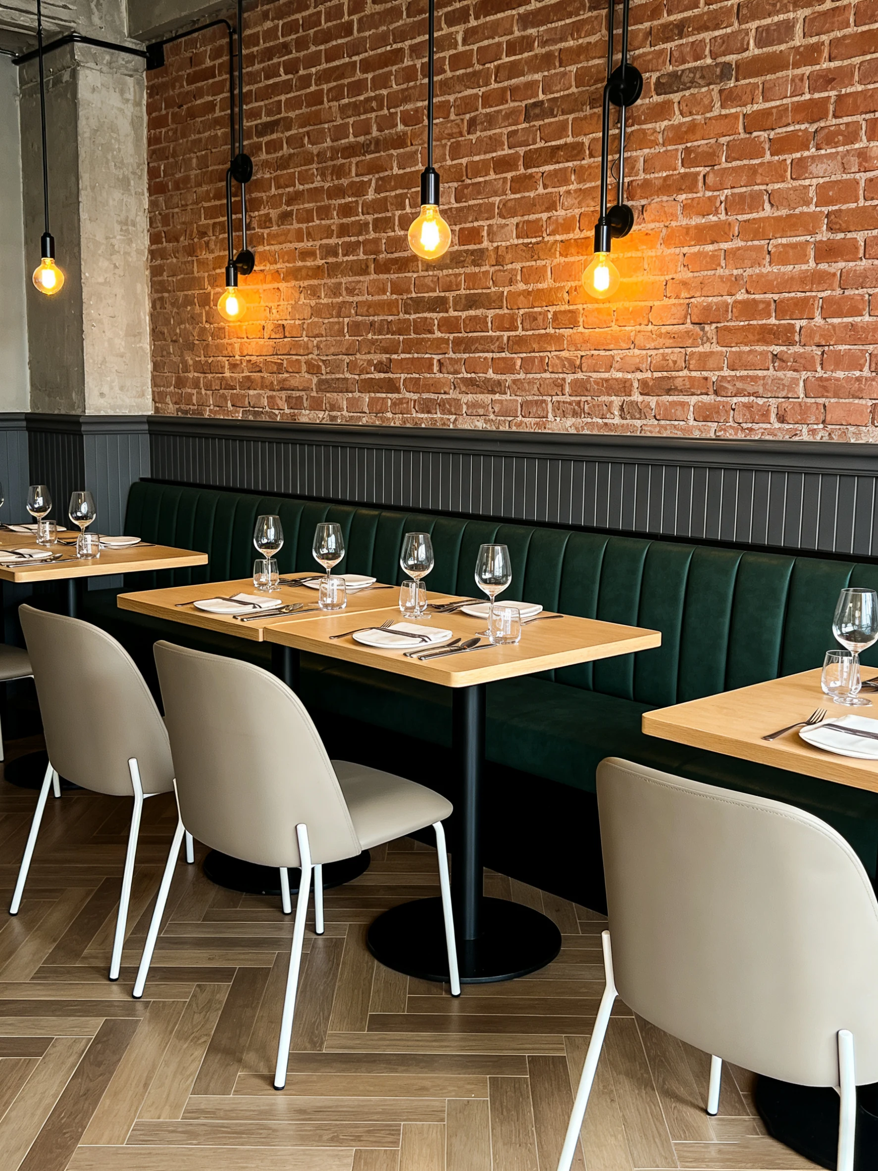 Upholstered Commercial Restaurant Chair for Restaurants application scene