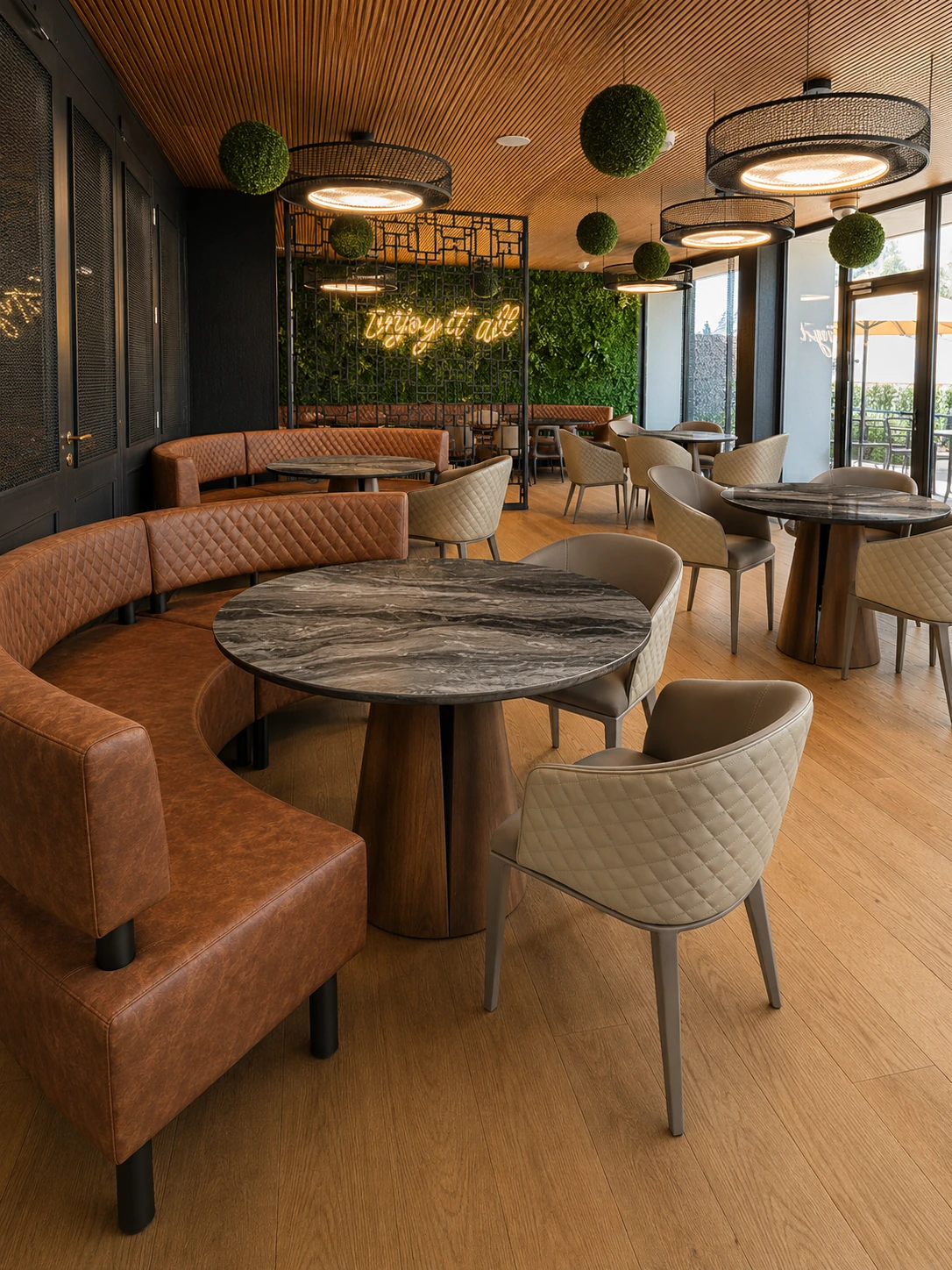 Upholstered Commercial Restaurant Chair for Hotels application scene