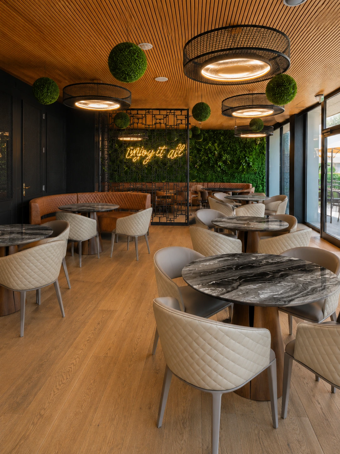 Upholstered Commercial Restaurant Chair for Hotels application scene