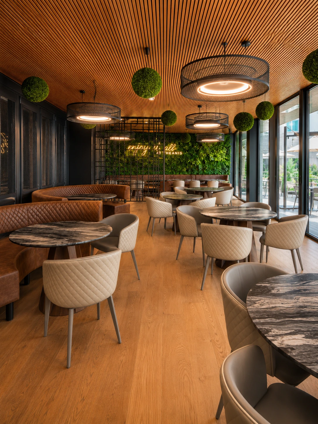 Upholstered Commercial Restaurant Chair for Hotels application scene