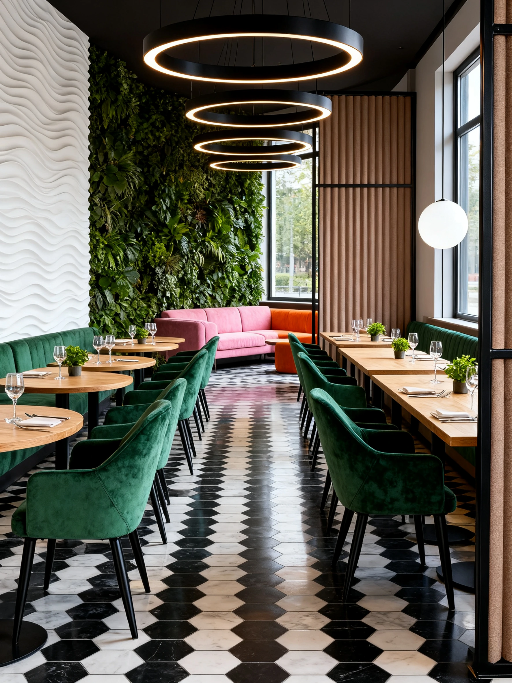 Upholstered Commercial Restaurant Chair for Cafes application scene