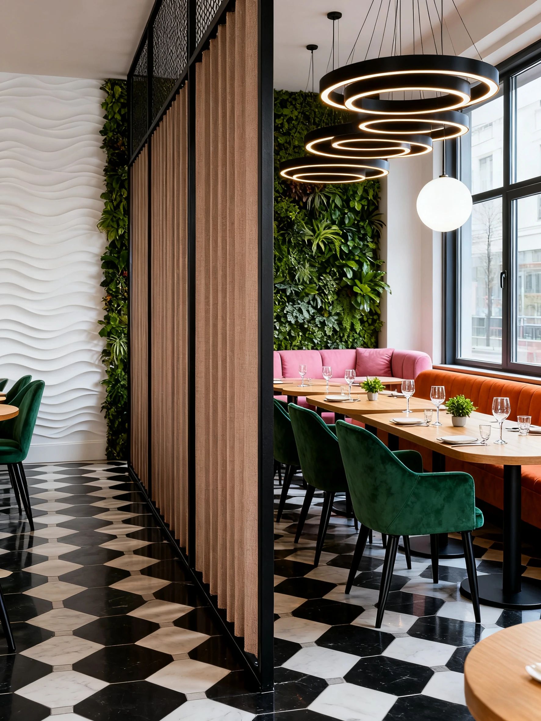 Upholstered Commercial Restaurant Chair for Cafes application scene