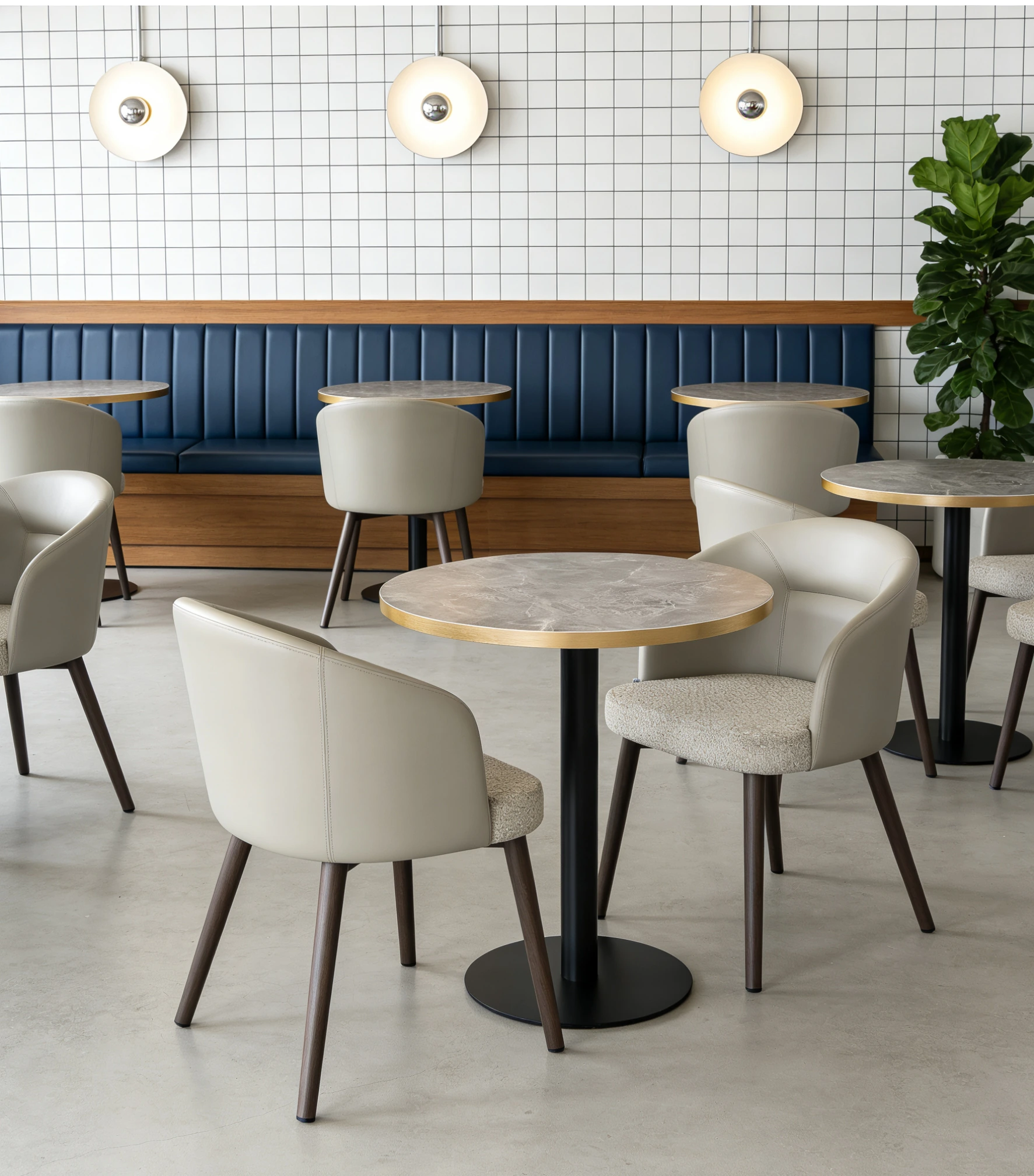 Easy-Clean PU Easy-Clean Commercial Restaurant Chair for Restaurants application scene
