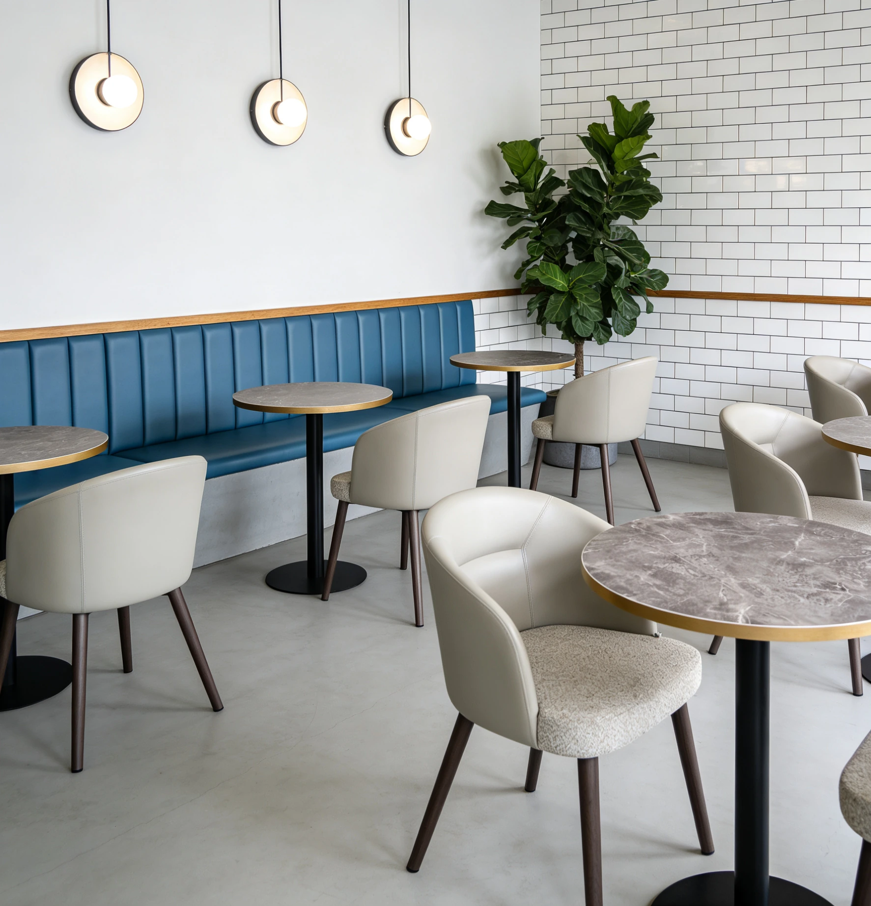 Easy-Clean PU Easy-Clean Commercial Restaurant Chair for Restaurants application scene