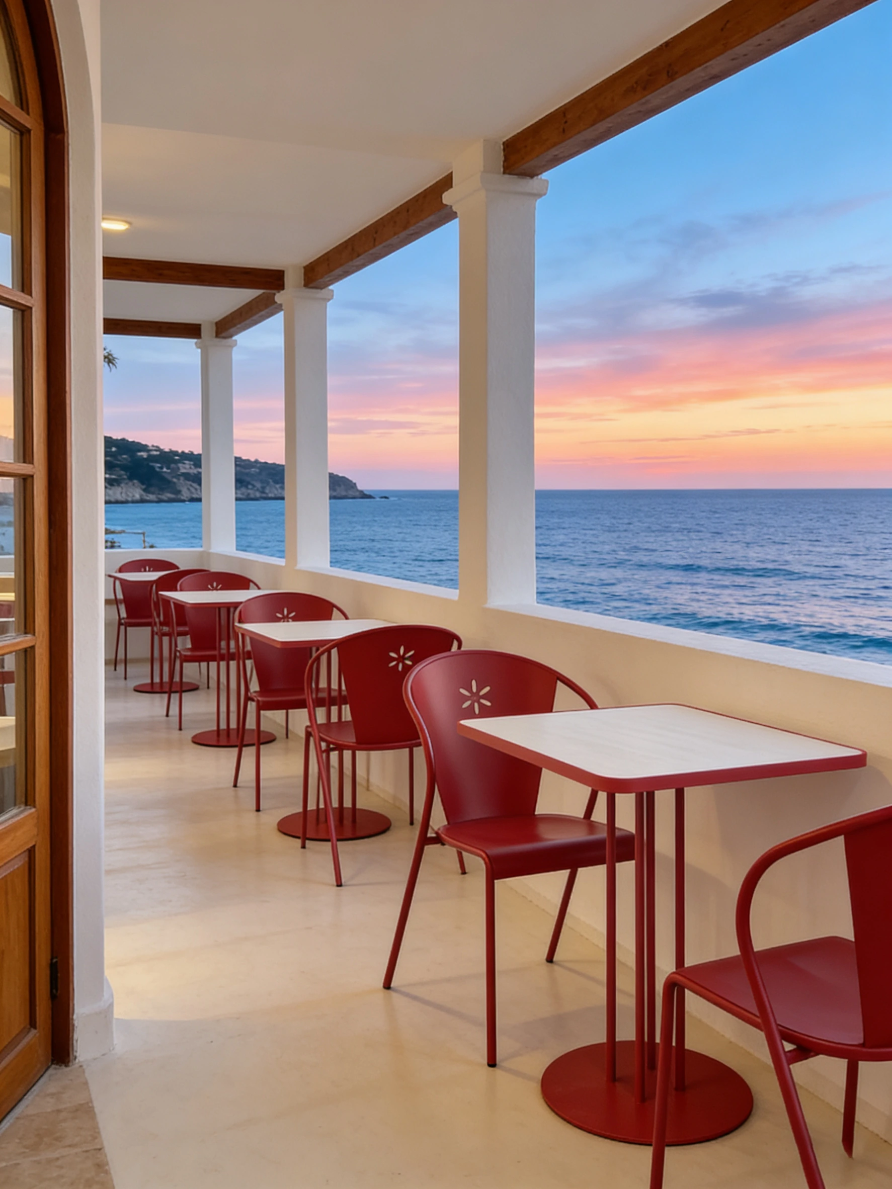 Double-Pedestal Commercial Restaurant Table application scene