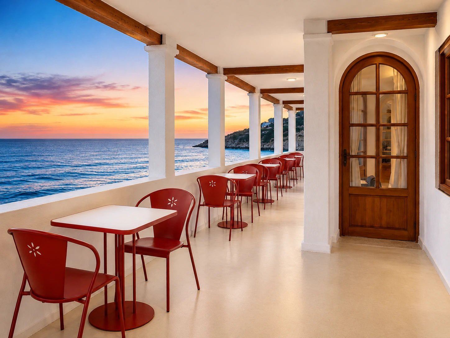 Double-Pedestal Commercial Restaurant Table application scene